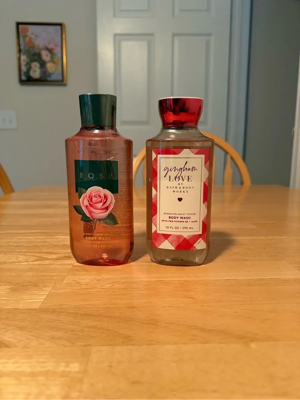 Bath & Body Works Rose & Gingham Love Body Wash Duo - Full Size NWT